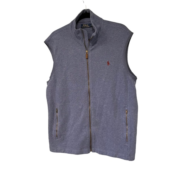Polo Ralph Lauren Zip Up Cotton Sleeveless Vest, Sz XL - Picture 7 of 11